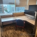 Teknion Tan Cubicle Systems Furniture Reception L-Suite Desk